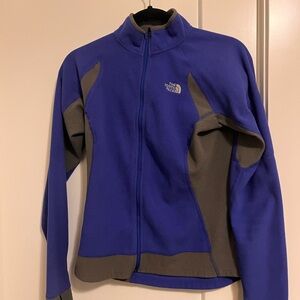 The North Face Women’s Purple and Gray Full-Zip Fleece Jacket